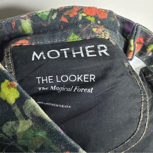 Women’s MOTHER Denim Size 25 The Looker The Magical Forest Floral Pants - Picture 7 of 8